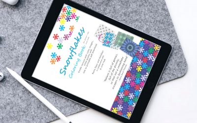 Snowflakes Coloring Book (for Grownups and Kids) Digital Version is Live!