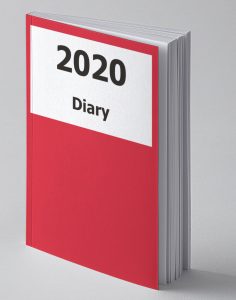 Image of 2020 large print diary